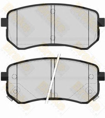 BRAKE ENGINEERING pa1578 -  Комплект тормозных колодок, дисковый тормоз